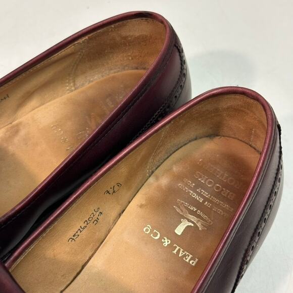 VERY GOOD Crockett & Jones x Brooks Bros. Tassel Loafer Kiltie Made England 7.5 - Picture 8 of 12